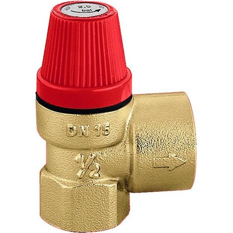 Válvula de seguridad de membrana CA 1/2 pulgada x 3/4 pulgada, 3 bar
