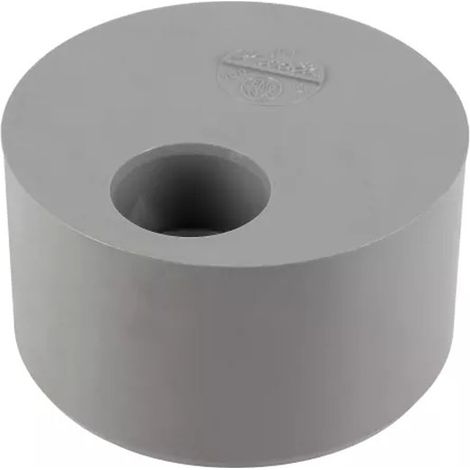 Tampon de réduction PVC gris Mâle Ø103 / Femelle Ø50 - Nicoll