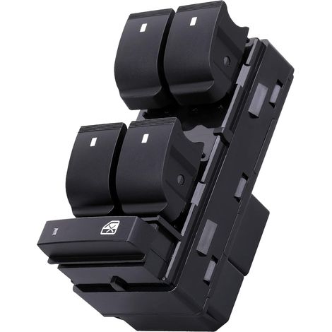 Interruttore alzacristalli elettrico lato guida compatibile con Chevrolet Silverado/Chevrolet Traverse/HHR/GMC Sierra/Yukon/Buick Enclave (2007-2013). Sostituisce il codice OEM 20945129.