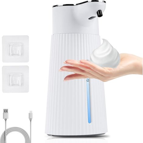 Distributeur de savon Automatique mousse avec capteur fixation murale 400ML (1/5)