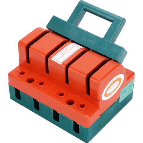 Interrupteur de sécurité à couteau 4P unidirectionnel 100A CA 380V, connexion aux bornes, sectionneur pour interrupteurs de puissance (1/5)