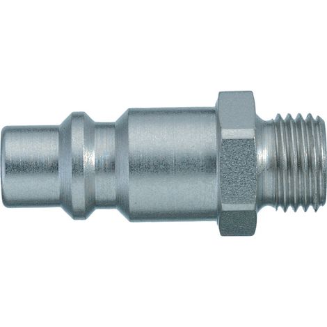 Raccord rapide pneumatique Legris, Filetage Mâle vers Mâle G 1/4 Mâle 1/2pouces Échange industriel, ISO 6150 B en Acier ( Prix pour 1 )