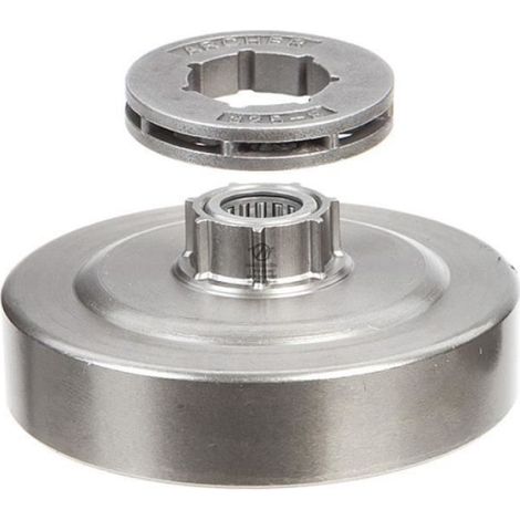 Pignon à bague pour tronçonneuse Stihl 3/8". 7 dents. Hauteur cloche 18,1 mm (1/4)