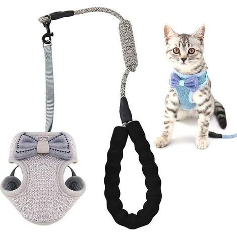 Combinaison en écharpe et laisse pour chat pour éviter les fuites, gilet ceinture pour chaton