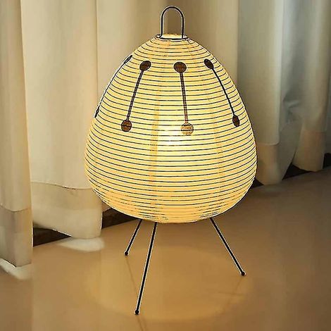 Lámpara de mesa Akari Noguchi de Dd-japanese Design: Lámpara de pie de papel de arroz para dormitorio, oficina, sala de estar, bar - Iluminación decorativa para el hogar - hao (1/5)