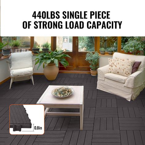 Dalles de Terrasse Emboîtables - Lot de 54 Revêtement de Sol (1/5)