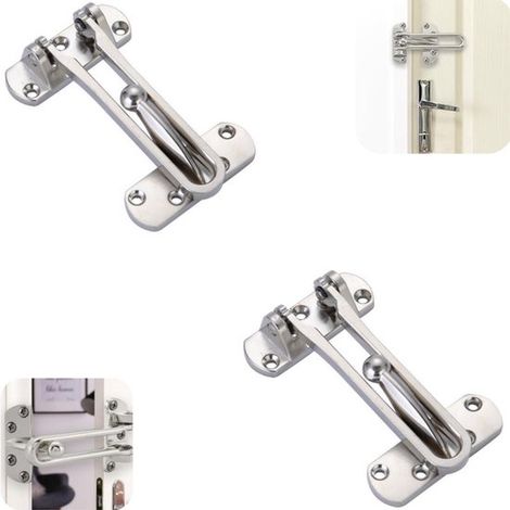 Cadenas 2 pièces verrou de porte verrou de meuble clé de meuble (argent, 10,36,3 cm) (1/5)
