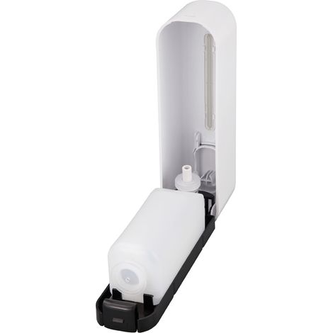 300 ml manueller Seifenspender, Druckbetätigung, ABS, Wandmontage, für Duschgel, ideal für Zuhause und Hotel (weiß). (1/5)
