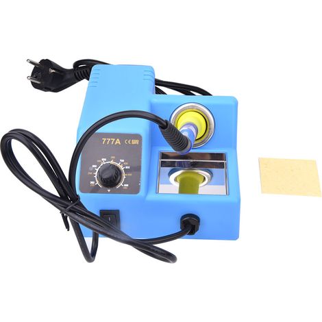 Station à souder électrique portable 777A, température réglable, fer à braser 220-240V avec prise UE, pour réparation et bricolage (1/5)