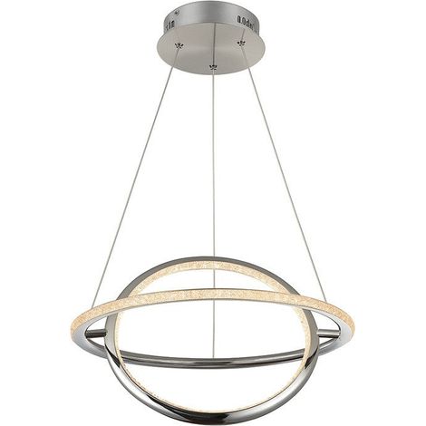 Lámpara Colgante LED "SIRKLER" 28W Efecto Cuarzo - Blanco