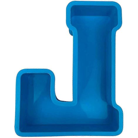 Moule à gâteau alphabet, lettre anglaise en silicone, lettre L 3D (1/3)