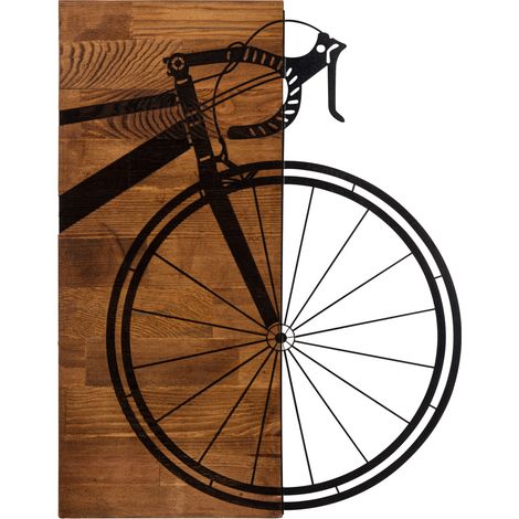 Decorazione da parete in legno Accessory Nero Noce (1/5)