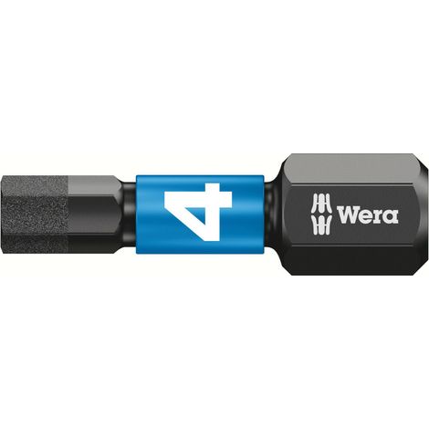 Wera 840/1 IMP DC Impaktor Sechskant-Bits, SW 4,0 mm, Länge 25 mm 10 Stk