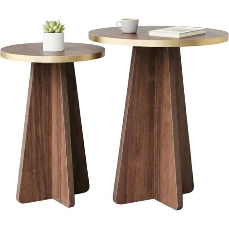 Couchtisch Leostris, Zeitschriftenhalter, 40x40x50h cm Gold