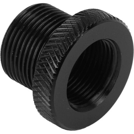 Adaptateur de filtre à huile pour voiture, connecteur fileté universel en métal noir, accessoires automobiles 5/8 pouce 24 à (1/5)