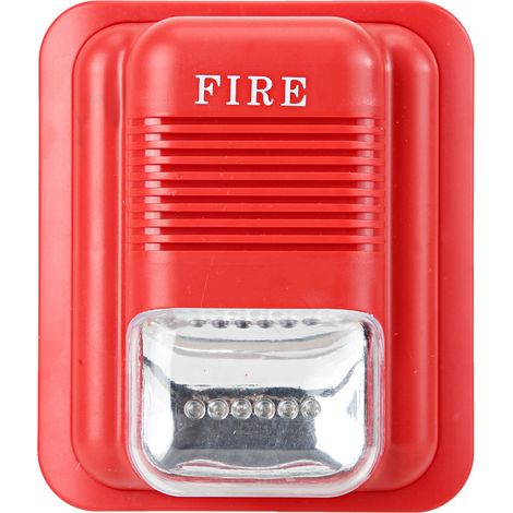 Avertisseur sonore et lumineux 12V/24V sirène stroboscope alarme incendie sécurité système d'alerte. (1/5)