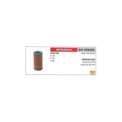 Kraftstofffilter MITSUBISHI K3D - K3B - K4C - K4E Ø  außen 30 mm Höhe 58 mm