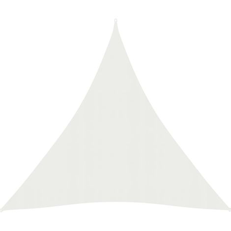 Vela ombreggiante/ombrellone 160 g/m² HDPE 4 x 5 x 5 m bianco 020009031