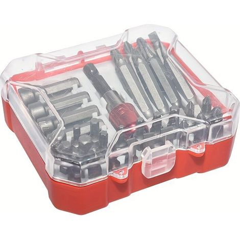 Jeu de douilles courtes 34 pièces – embouts Torx et cruciformes pour tournevis (1/4)