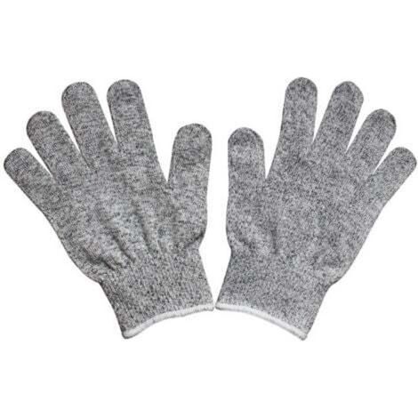 Lot de 2 paires de gants anti-coupures pour enfants - Protection de niveau 5 - Qualité de contact alimentaire (XS) (1/4)