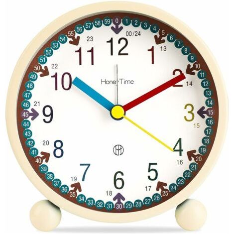 Despertador infantil silencioso con luz, diseño original, para niños, sin tictac, despertar suave, ideal mesita de noche (1/5)