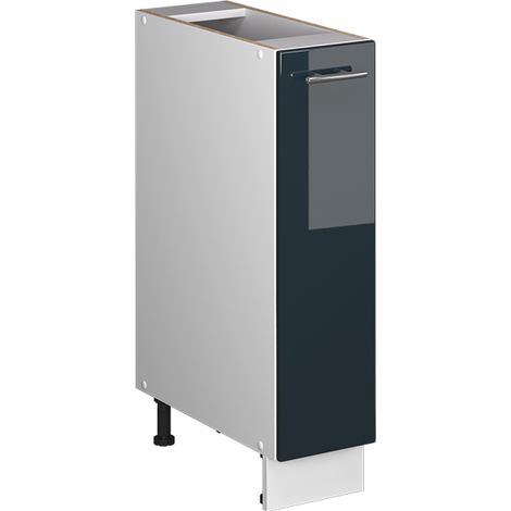 Armadio cucina dispensa alto Fame-Line, Blu scuro lucido/Bianco, 20 cm senza piano di lavoro, Vicco (1/5)