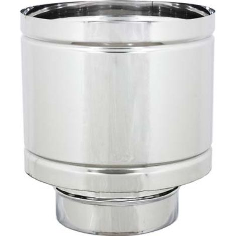 Terminale scarico a botte maschio acciaio inox 304 cm 12 h.cm 22 Zincogroup