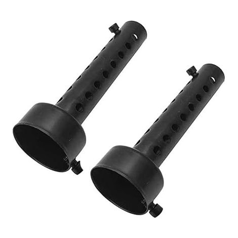 Motorcycle Exhaust Muffler 45MM Black Universal Motorcycle Exhaust Muffler Deflector DB Killer Short Muffler (1/5)