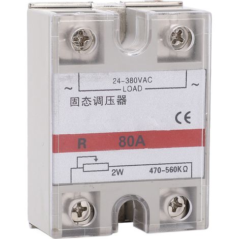 Halbleiter-Spannungsregler, Widerstandsspannungsregelung, Halbleiterrelais (SSR), 24–380 V AC, 80 A (1/5)