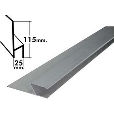 1PZ STADIE PROFILO "H" IN ALLUMINIO - cm.200h.