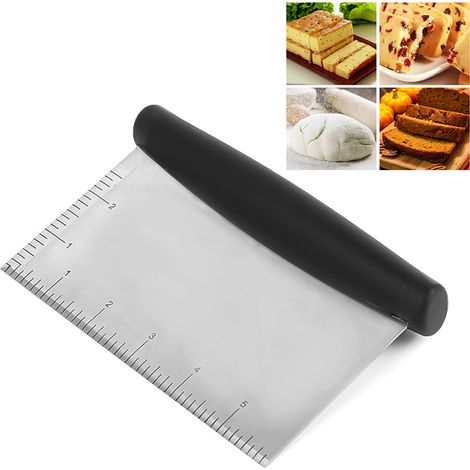 Raclette à pâte multifonction en acier inoxydable, coupe-pâte à pizza et pain, couteau à pâte réglable pour cuisine et boulangerie