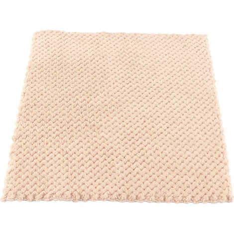Serviette de bain en velours de corail, serviette de bain de couleur Pure à Absorption d'eau, pour salle de bain de café d'hôtel (1/5)
