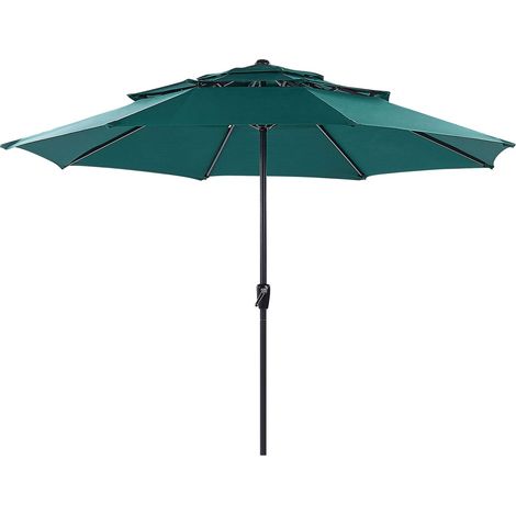 Moderno Garden Market Ombrellone Palo Acciaio Verde Smeraldo Bibione
