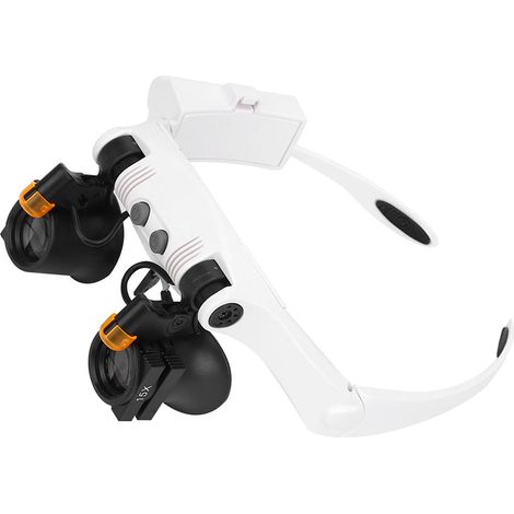 Loupe combinée multifonctionnelle à LED 21 avec lentille remplaçable pour inspection (1/5)