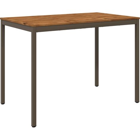 Mesa de Bar para Jardín Natural y Café 147 x 88,5 x 105 cm vidaXL