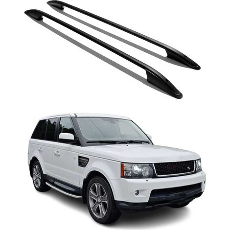 Barres de Toit longitudinales pour Range Rover Sport L320 2005-2013 L3 Alu Noir (1/5)