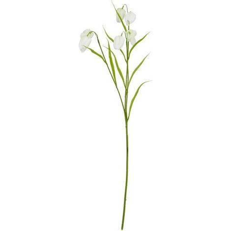 The Natural Garden Collection Fritillaria (Single Stem Flower) - Plastic - L22 x W22 x H58 cm - White