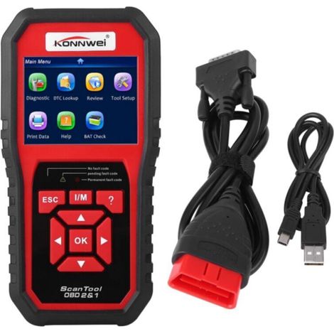 Outil de diagnostic automobile KONNWEI KW850 OBDII OBD2 EOBD - Erreur C (1/5)