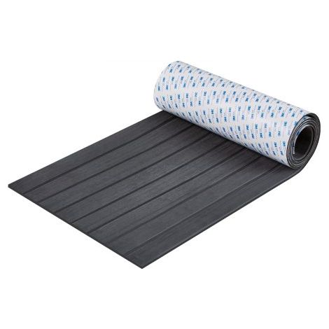 Bootsbodenbelag, Bootsdeck aus EVA-Schaum, 2400 x 450 x 6 mm, rutschfester, selbstklebender Bodenbelag, 10800 cm² großer Marineteppich für Boote, Yachten, Pontons, Kajakdecks (1/5)