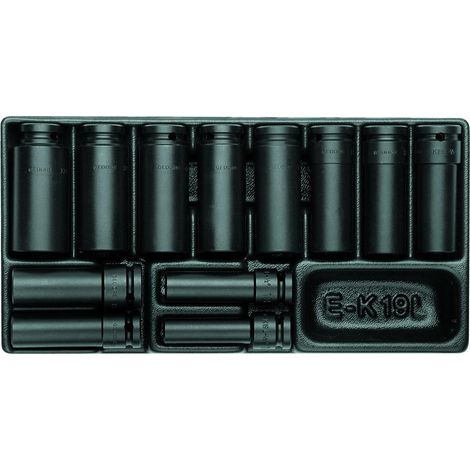 GEDORE 1500 ES K 19 L Satz Kraftschraubereinsätze 1/2" in 1/3 ES-Modul (1/4)
