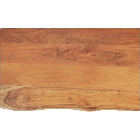 Comptoir de salle de bain 110x60x2,5 cm rectangulaire acacia