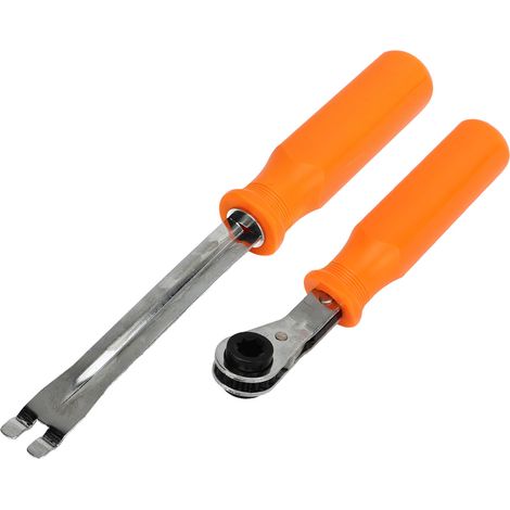 2-teiliges automatisches Bremsnachstellwerkzeug-Set, Gabelend-Entriegelungswerkzeug, Doppelvierkant-Ratschenschlüssel für LKW-Anhänger (1/5)