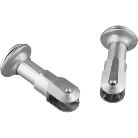 Lot de 2 poignées adhésives en aluminium pour armoire, chambre, salle de bain, cuisine (106 mm, argent) (1/4)
