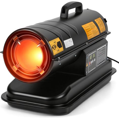 Jiubiaz Canon à chaleur, soufflerie de chauffage au diesel, chauffage au diesel 20 kW, générateur d'air chaud au diesel 220 V, réservoir de 22 L (1/5)