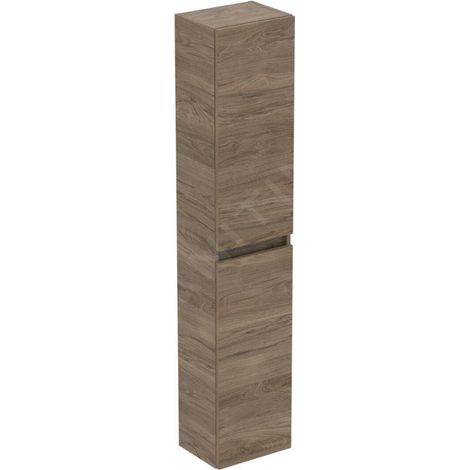 Ideal Standard Eurovit+ - Armoire haute 150x30x24 cm, 2 portes, charnières G/D, noyer R0268Y9 (1/3)