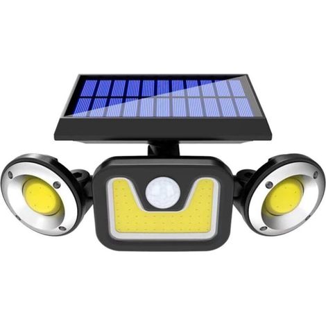 Lampe Solaire Extérieur Ultra Puissante 83COB avec Détecteur de Mouvement, Spot Solaire Etanche IP65 Eclairage Exterieur -lumière blanche (1/5)