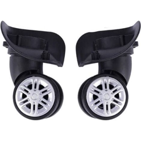 Roulettes De Valise De Remplacement - 75 mm - Polypropylène Renforcé - Universelles Pour Valises Rigides Et Souples - Lot De 2 (1/5)