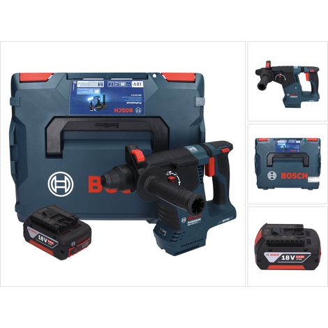 Bosch GBH 18V-24 C Martello rotativo professionale a batteria 18 V 2,4 J Brushless SDS plus + 1x batteria ricaricabile 5,0 Ah + L-BOXX - senza caricabatterie