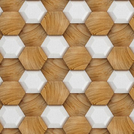 Tela decorativa para exteriores Oxford - Motiv Holzfliesen (1/5)