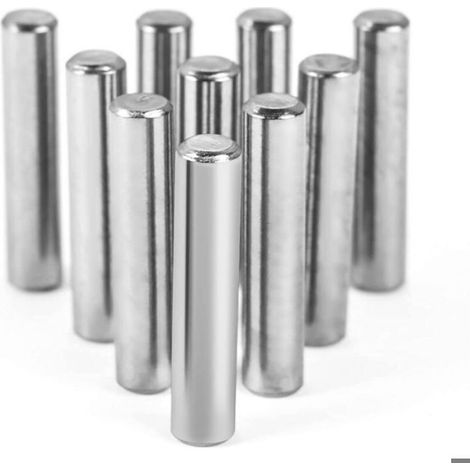 12pcs supports d'étagère – Acier inoxydable 304 – Cylindrique – pour armoire, étagère et meuble de rangement – 6mm x 40mm (1/4)